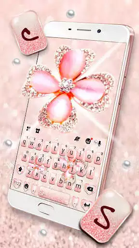 Play Glitter Clover Keyboard Theme as an online game Glitter Clover Keyboard Theme with UptoPlay