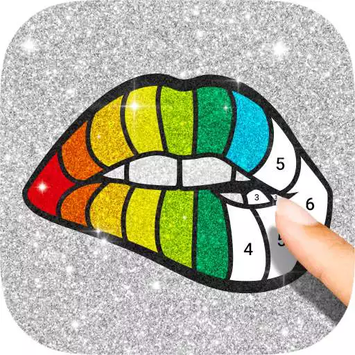 Free play online Glitter Color By Number - Glitter Number Coloring APK