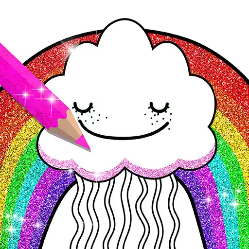 Play Glitter Coloring Book Rainbow  APK