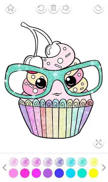 Play Glitter Coloring Game for Kids as an online game Glitter Coloring Game for Kids with UptoPlay