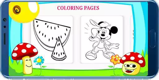 Play Glitter Coloring Pages Book Drawing Paint for Kids as an online game Glitter Coloring Pages Book Drawing Paint for Kids with UptoPlay