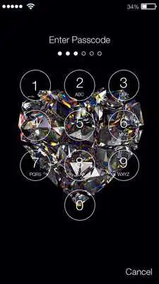 Play Glitter Diamond Screen Lock