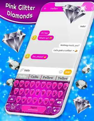 Play Glitter Diamonds Keyboard emoji Play Glitter Diamonds Keyboard emoji