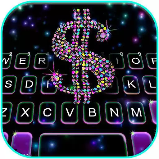 Play Glitter Dollar Live Keyboard Background APK