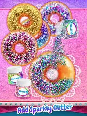 Play Glitter Donut - Trendy  Sparkly Food