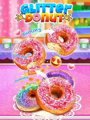 Play Glitter Donut - Trendy  Sparkly Food