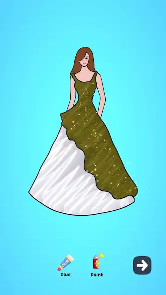Play Glitter Dress DIY as an online game Glitter Dress DIY with UptoPlay