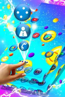 Play Glitter Emojis Launcher Theme