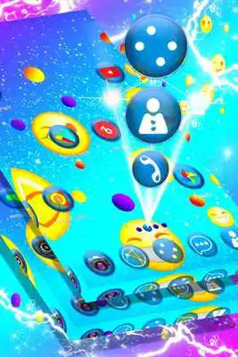Play Glitter Emojis Launcher Theme