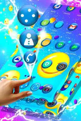 Play Glitter Emojis Launcher Theme