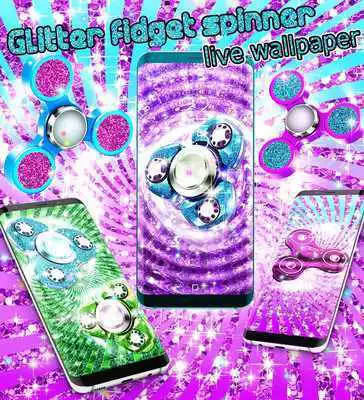 Play Glitter fidget spinner wallpapers