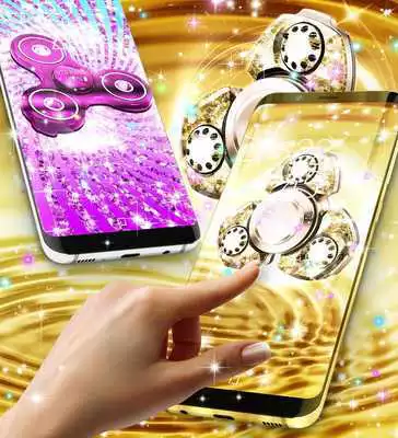 Play Glitter fidget spinner wallpapers