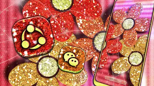 Play Glitter Flower Launcher Theme as an online game Glitter Flower Launcher Theme with UptoPlay
