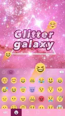 Play Glitter Galaxy Theme iKeyboard