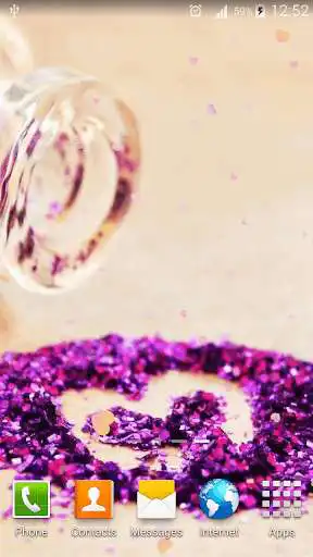 Play Glitter Heart Live Wallpaper as an online game Glitter Heart Live Wallpaper with UptoPlay