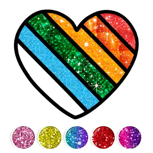 Play Glitter Heart Love Coloring APK Play Glitter Heart Love Coloring APK