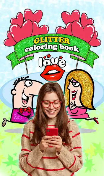Play Glitter Heart Love Coloring  and enjoy Glitter Heart Love Coloring with UptoPlay