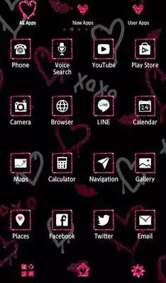 Play Glitter Hearts Wallpaper