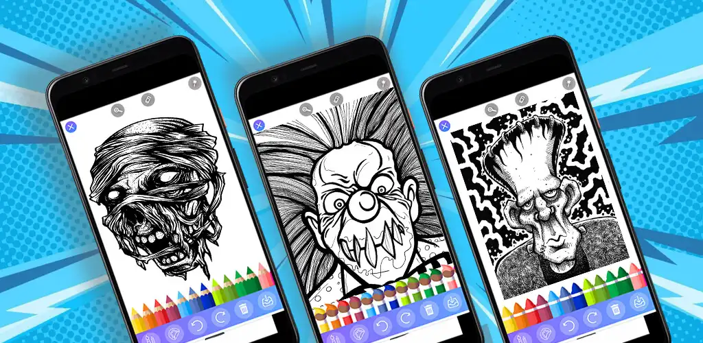 Play Glitter Horror Drawing  and enjoy Glitter Horror Drawing with UptoPlay