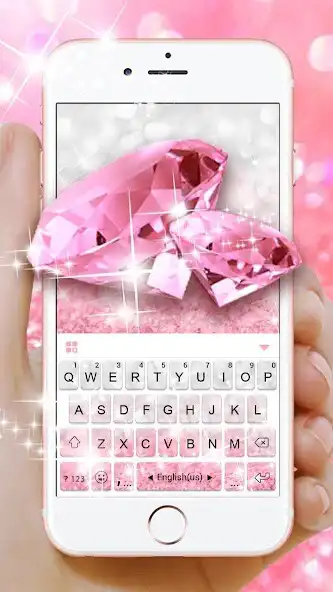 Play Glittering Pink Diamond Keyboard Theme  and enjoy Glittering Pink Diamond Keyboard Theme with UptoPlay