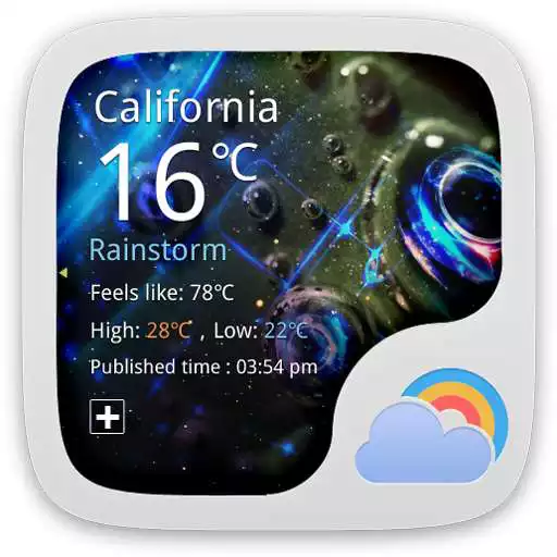Free play online Glittering Star Weather Widget APK