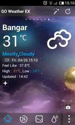 Play Glittering Star Weather Widget