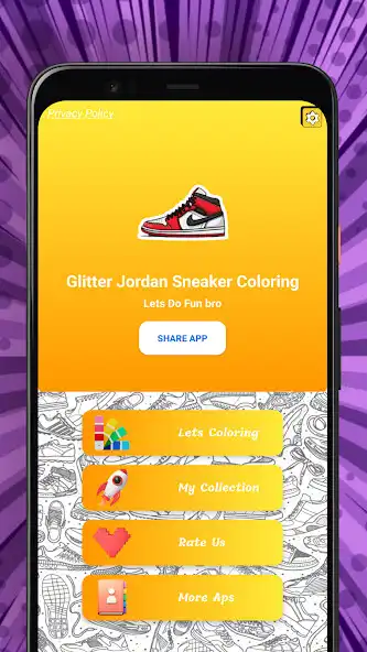 Play Glitter JordanSneaker Coloring as an online game Glitter JordanSneaker Coloring with UptoPlay