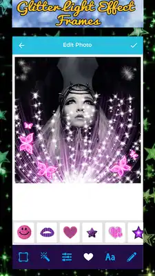 Play Glitter Light Effect Photo Frames