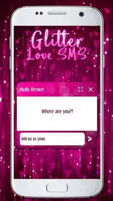 Play Glitter Love SMS Themes