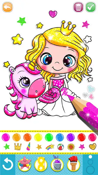 Play Glitter mermaid coloring pages for kids  and enjoy Glitter mermaid coloring pages for kids with UptoPlay