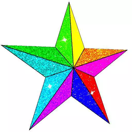 Free play online Glitter Poly Art 3D Color by Number: Coloring Book APK