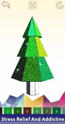 Play Glitter Poly Art 3D Color by Number: Coloring Book Play Glitter Poly Art 3D Color by Number: Coloring Book
