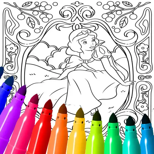 Play Glitter Princess Dress Paint APK