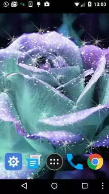 Play glitter rose wallpaper
