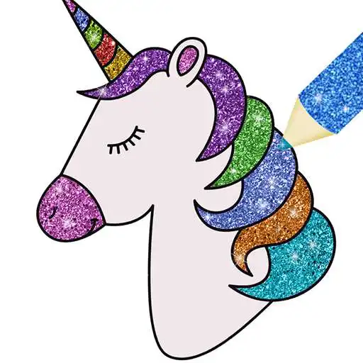 Play Glitter Unicorn Coloring Book - Girls Games APK