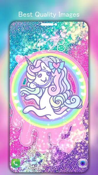 Play Glitter Unicorn Wallpaper 4K as an online game Glitter Unicorn Wallpaper 4K with UptoPlay