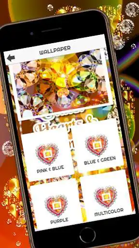Play Glitter Wallpaper Heart as an online game Glitter Wallpaper Heart with UptoPlay