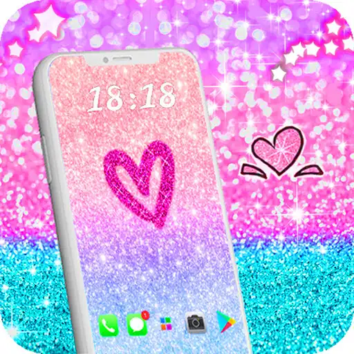 Play Glitter wallpapers - Cute backgrounds - APK