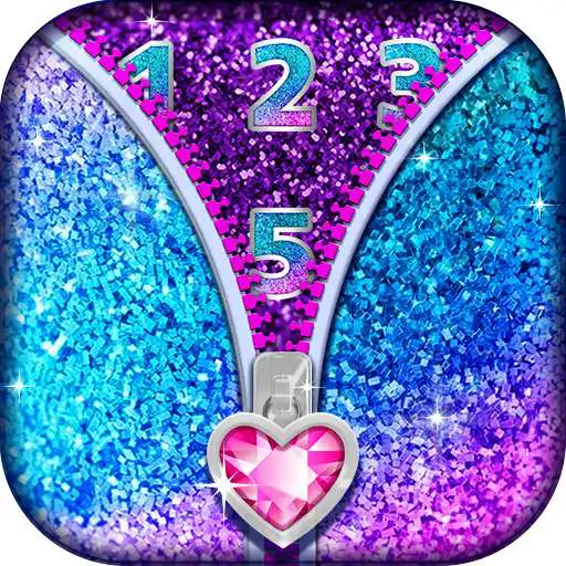 Free play online Glitter Zipper App Lock APK