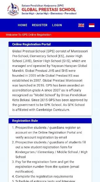 Play Global Prestasi School - Student Admission System as an online game Global Prestasi School - Student Admission System with UptoPlay