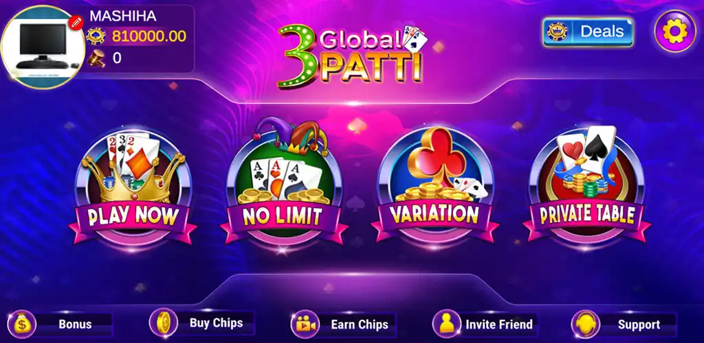 Play Global Teen Patti - GTP  and enjoy Global Teen Patti - GTP with UptoPlay
