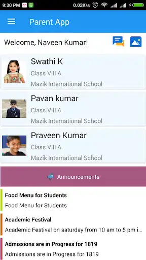 Play Global The School - Parent App as an online game Global The School - Parent App with UptoPlay