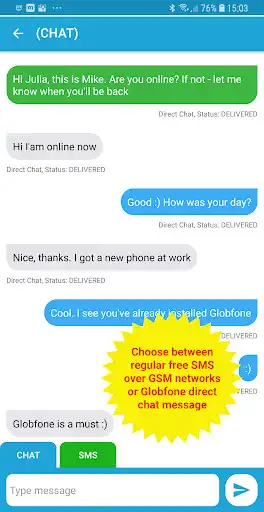 Play Globfone SMS Messenger  and enjoy Globfone SMS Messenger with UptoPlay