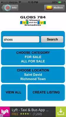 Play GLOBS784 St Vincent Listings