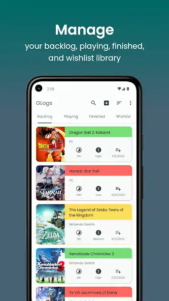 Play GLogs: Video Game Manager  and enjoy GLogs: Video Game Manager with UptoPlay
