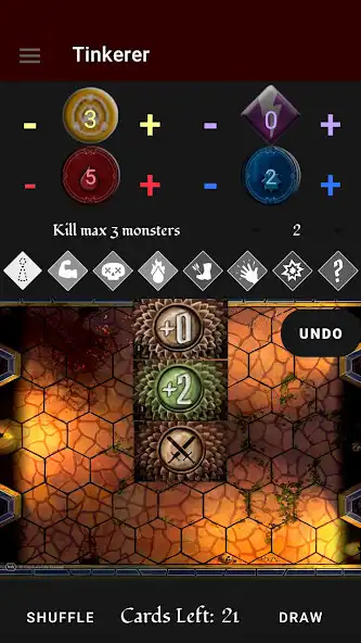 Play Gloomhaven Attack Deck as an online game Gloomhaven Attack Deck with UptoPlay
