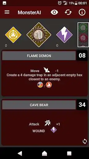 Play APK Gloomhaven Monster AI  and enjoy Gloomhaven Monster AI with UptoPlay com.gloom.monika.monsterai2