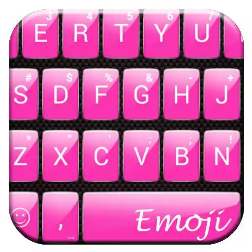Free play online Gloss Pink Emoji Keyboard APK