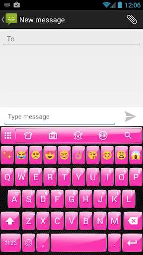 Play Gloss Pink Emoji Keyboard