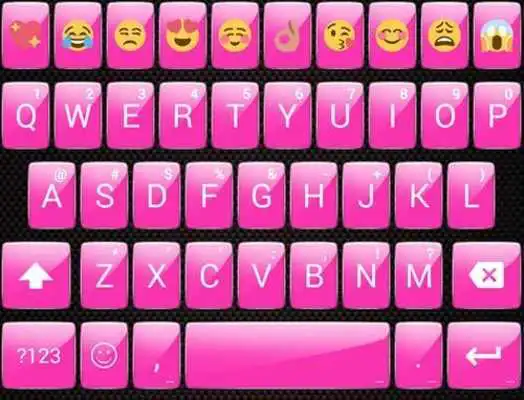 Play Gloss Pink Emoji Keyboard